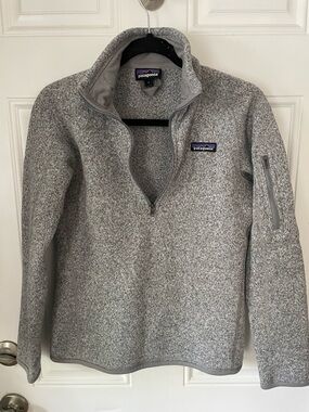 Patagonia Women's Gray Quarter-Zip Better Sweater